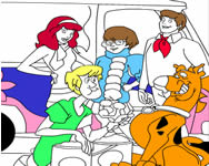 Scooby Doo online coloring game ingyenes jtk